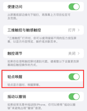 澄海苹果授权维修站分享iPhone轻点无法唤醒怎么办 