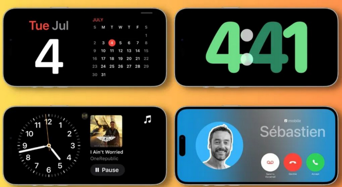 澄海苹果手机维修分享iOS17横屏充电待机显示有什么好处 