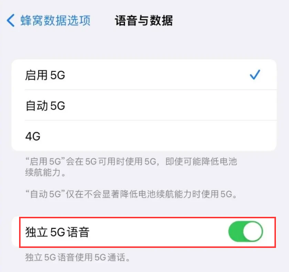 澄海苹果14维修分享iPhone 14 Pro如何开启VoNR 