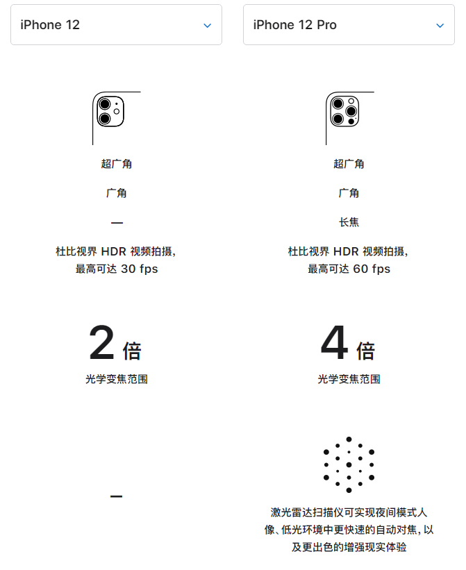 澄海苹果手机维修分享苹果 iPhone 12 与 iPhone 12 Pro 选哪款 